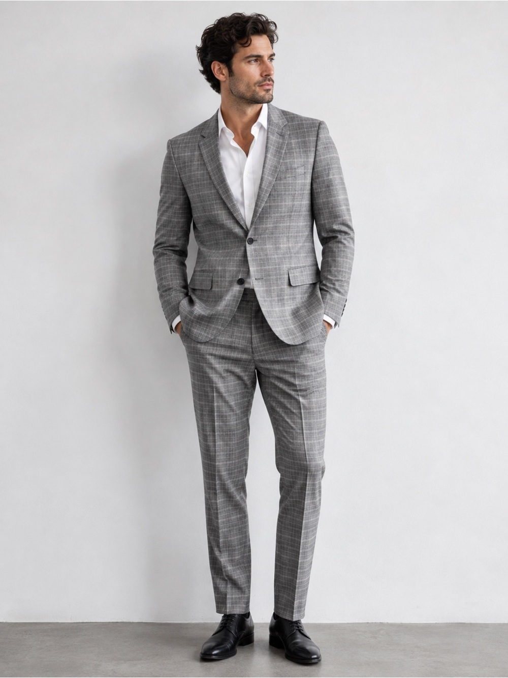 H&M Gray Suit Elegant and Timeless